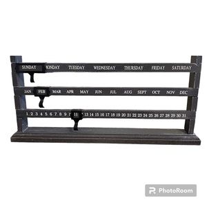 Decorative calendar slider manual home decor